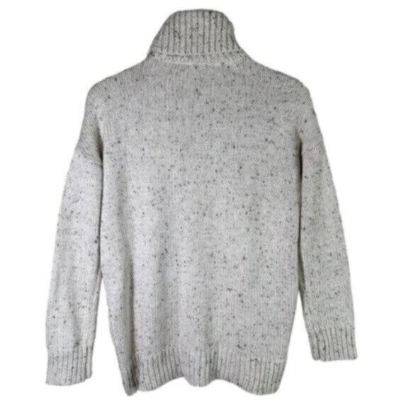 Garage | Cream Fleck Turtle Neck Cable Knit Sweater Size Small - Picture 3 of 6